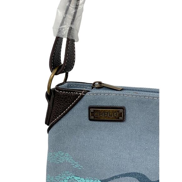 Chala Turtles Canvas Crossbody Tote Bag Purse NWT - Picture 4 of 8